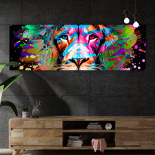 Lade das Bild in den Galerie-Viewer, Poster Abstrakter Löwenkopf Panorama
