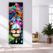 Lade das Bild in den Galerie-Viewer, Poster Abstrakter Löwenkopf Panorama Hoch
