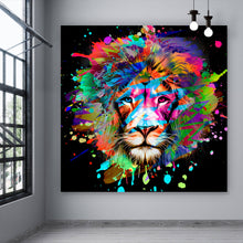 Lade das Bild in den Galerie-Viewer, Poster Abstrakter Löwenkopf Quadrat