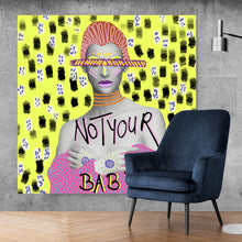 Lade das Bild in den Galerie-Viewer, Poster Abstraktes Frauen Portrait Quadrat
