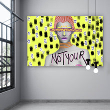 Lade das Bild in den Galerie-Viewer, Aluminiumbild Abstraktes Frauen Portrait Querformat