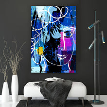 Lade das Bild in den Galerie-Viewer, Poster Abstraktes Gesicht Hochformat