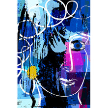 Lade das Bild in den Galerie-Viewer, Poster Abstraktes Gesicht Hochformat