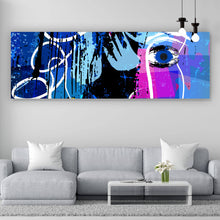 Lade das Bild in den Galerie-Viewer, Poster Abstraktes Gesicht Panorama