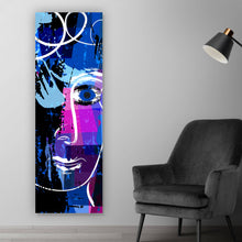 Lade das Bild in den Galerie-Viewer, Poster Abstraktes Gesicht Panorama Hoch
