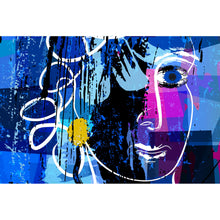 Lade das Bild in den Galerie-Viewer, Poster Abstraktes Gesicht Querformat