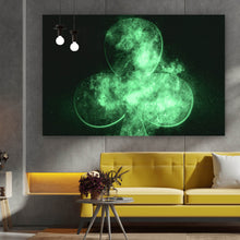 Lade das Bild in den Galerie-Viewer, Spannrahmenbild Kartensymbol Modern Art Querformat