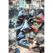 Lade das Bild in den Galerie-Viewer, Acrylglasbild Abstraktes Männer Gesicht Hochformat