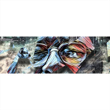 Lade das Bild in den Galerie-Viewer, Acrylglasbild Abstraktes Männer Gesicht Panorama