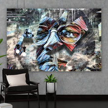 Lade das Bild in den Galerie-Viewer, Poster Abstraktes Männer Gesicht Querformat