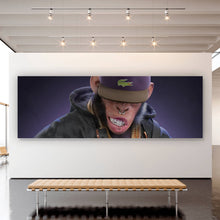 Lade das Bild in den Galerie-Viewer, Leinwandbild Affe mit Geld No.1 Digital Art Panorama