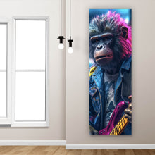 Lade das Bild in den Galerie-Viewer, Poster Affe Punk Modern Art Panorama Hoch