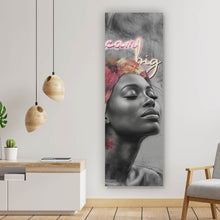 Lade das Bild in den Galerie-Viewer, Poster Afrikanisches Frauengesicht Digital Art Panorama Hoch