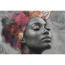 Lade das Bild in den Galerie-Viewer, Poster Afrikanisches Frauengesicht Digital Art Querformat