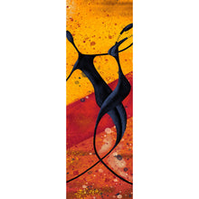 Lade das Bild in den Galerie-Viewer, Acrylglasbild Afrikanisches Paar das Tanzt Panorama Hoch