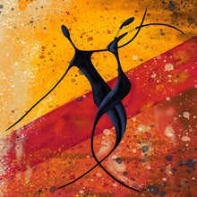 Lade das Bild in den Galerie-Viewer, Poster Afrikanisches Paar das Tanzt Quadrat