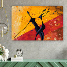 Lade das Bild in den Galerie-Viewer, Acrylglasbild Afrikanisches Paar das Tanzt Querformat