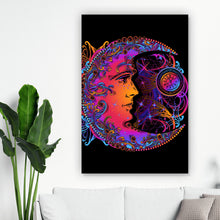 Lade das Bild in den Galerie-Viewer, Poster Alchemie Mond und Zeit Hochformat