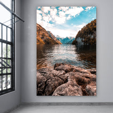 Lade das Bild in den Galerie-Viewer, Poster Alpensee in Bayern Hochformat