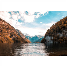 Lade das Bild in den Galerie-Viewer, Poster Alpensee in Bayern Querformat