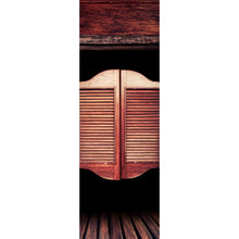 Lade das Bild in den Galerie-Viewer, Aluminiumbild Alte Western Saloon Türe Panorama Hoch