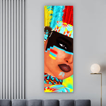 Lade das Bild in den Galerie-Viewer, Spannrahmenbild Amerikanischer Ureinwohner Digital Art Panorama Hoch