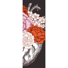 Lade das Bild in den Galerie-Viewer, Aluminiumbild Anatomisches Blumen Herz Panorama Hoch
