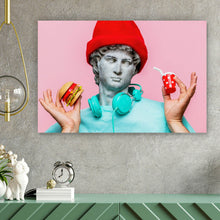Lade das Bild in den Galerie-Viewer, Poster Antike Büste Modern Art Querformat
