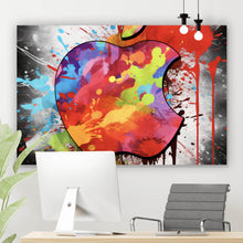 Lade das Bild in den Galerie-Viewer, Acrylglasbild Apfel Logo Modern Art Querformat