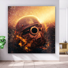 Lade das Bild in den Galerie-Viewer, Leinwandbild Apokalypse Krieger Quadrat