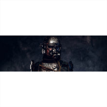 Lade das Bild in den Galerie-Viewer, Spannrahmenbild Apokalytischer Soldat Panorama