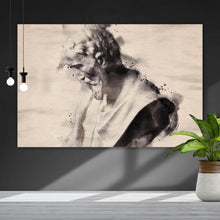 Lade das Bild in den Galerie-Viewer, Acrylglasbild Aquarell einer römischen Skulptur Querformat
