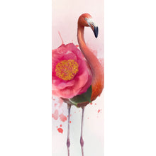 Lade das Bild in den Galerie-Viewer, Acrylglasbild Aquarell Flamingo Pink Panorama Hoch