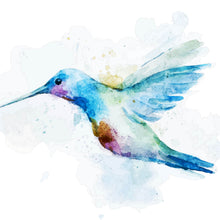 Lade das Bild in den Galerie-Viewer, Acrylglasbild Aquarell Kolibri Quadrat