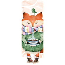Lade das Bild in den Galerie-Viewer, Leinwandbild Aquarell Little Fox Panorama Hoch