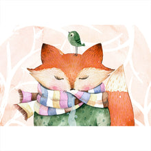 Lade das Bild in den Galerie-Viewer, Poster Aquarell Little Fox Querformat