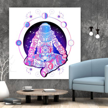 Lade das Bild in den Galerie-Viewer, Poster Astronaut im Lotus Sitz Quadrat