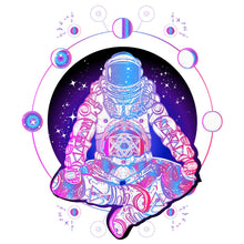 Lade das Bild in den Galerie-Viewer, Poster Astronaut im Lotus Sitz Quadrat