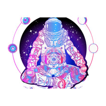 Lade das Bild in den Galerie-Viewer, Poster Astronaut im Lotus Sitz Querformat