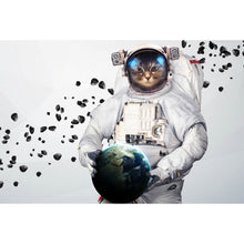 Lade das Bild in den Galerie-Viewer, Poster Astro Cat Modern Art Querformat