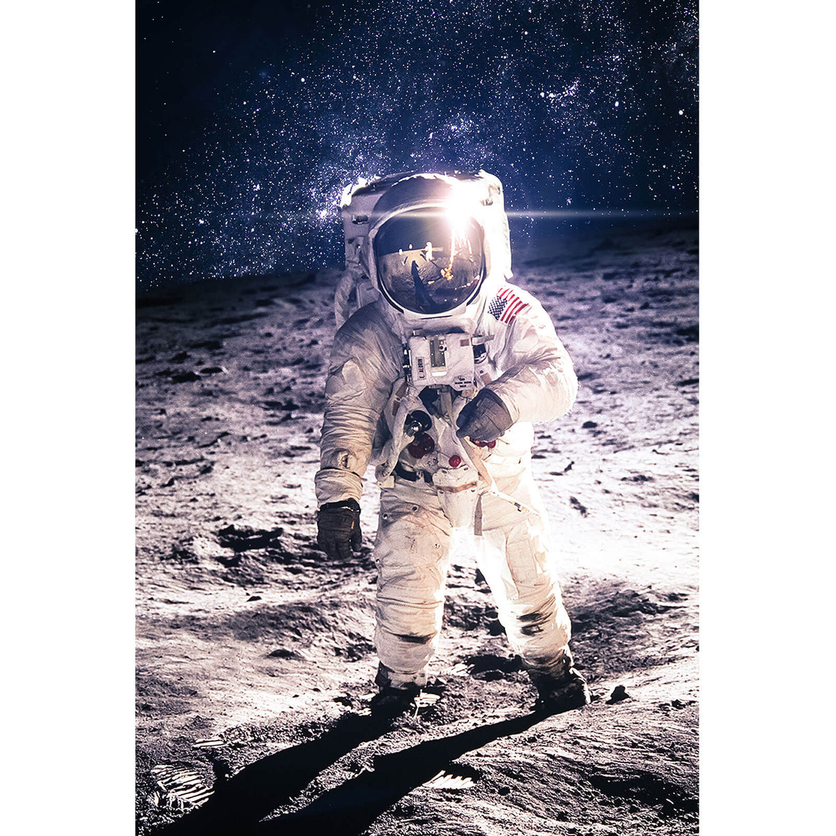 Poster Weltraumspaziergang Versandkostenfrei – & beim Wandguru im Astronaut Aufhängefertig Hochformat,