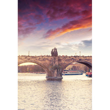 Lade das Bild in den Galerie-Viewer, Poster Atemberaubende Karlsbrücke in Prag Hochformat