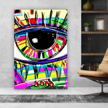 Lade das Bild in den Galerie-Viewer, Poster Auge Abstrakt Hochformat