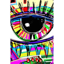 Lade das Bild in den Galerie-Viewer, Poster Auge Abstrakt Hochformat