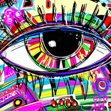 Lade das Bild in den Galerie-Viewer, Poster Auge Abstrakt Quadrat