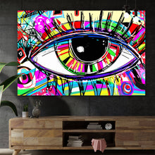 Lade das Bild in den Galerie-Viewer, Poster Auge Abstrakt Querformat