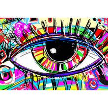Lade das Bild in den Galerie-Viewer, Poster Auge Abstrakt Querformat