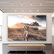 Lade das Bild in den Galerie-Viewer, Aluminiumbild Baby Tiger Querformat