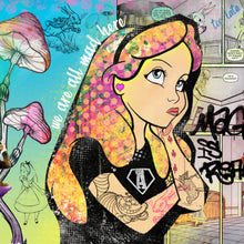 Lade das Bild in den Galerie-Viewer, Poster Bad Alice Pop Art Quadrat