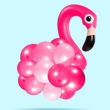 Lade das Bild in den Galerie-Viewer, Poster Ballon Flamingo Quadrat